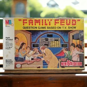 Family Feud Question Game 6th Edition Milton Bradley Question Game Used Complete